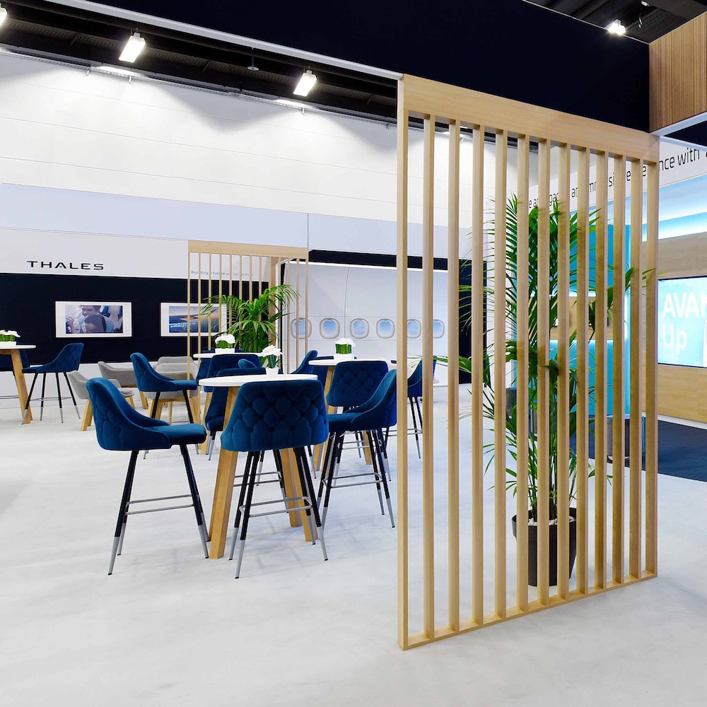Thales chairs and screen
