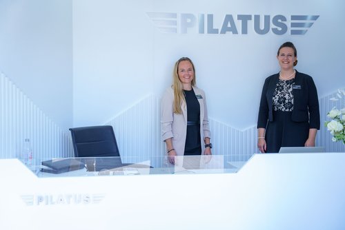 Friendly reception staff at pilatus chalet