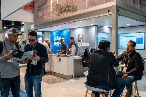 LafarageHolcim exhibition stand reception