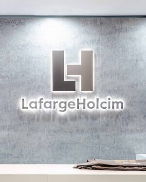 LafarageHolcim exhibition stand logo
