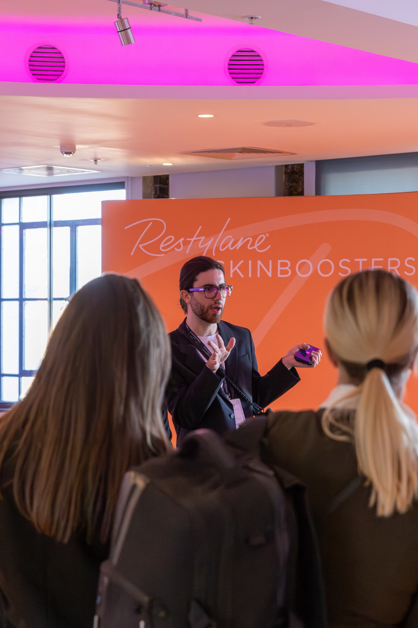 Man talking at the event