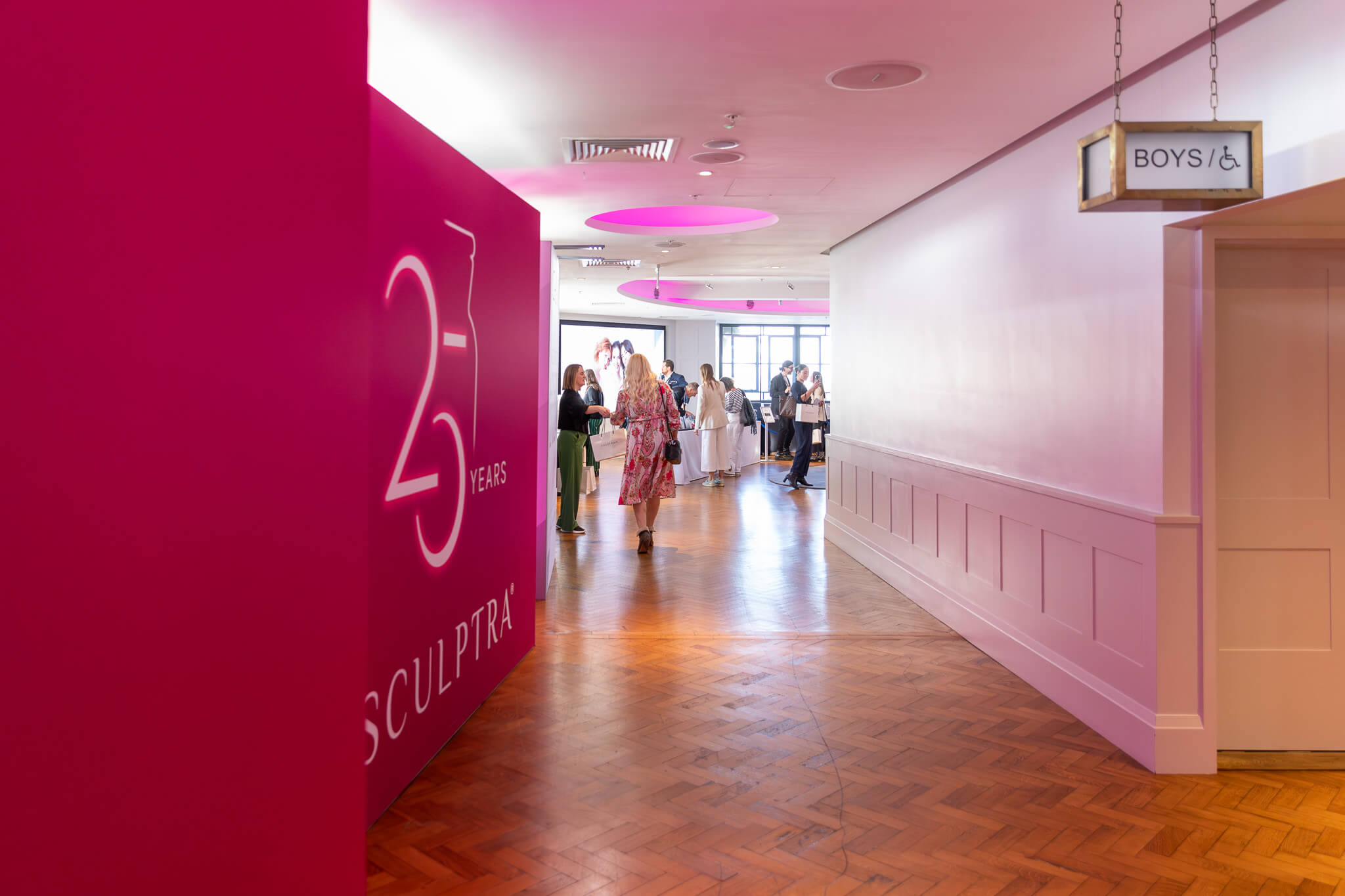 Hallway leading to event